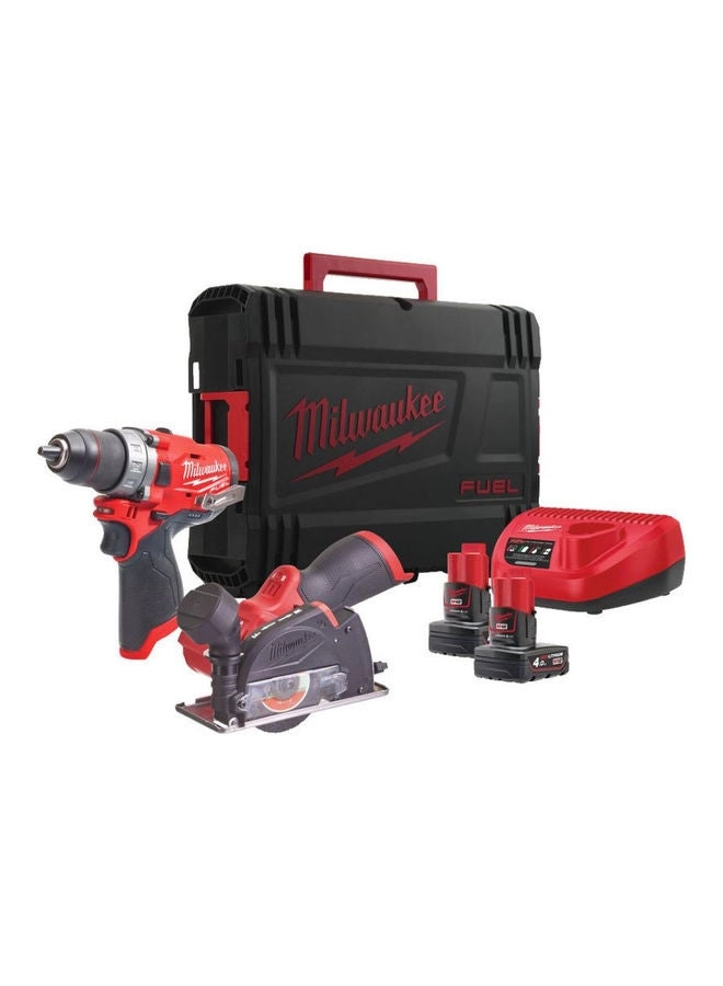 Milwaukee M12FPDX - sub-compact + M12FCOT + M12B4 - 12V 4.0Ah + C12C - charger