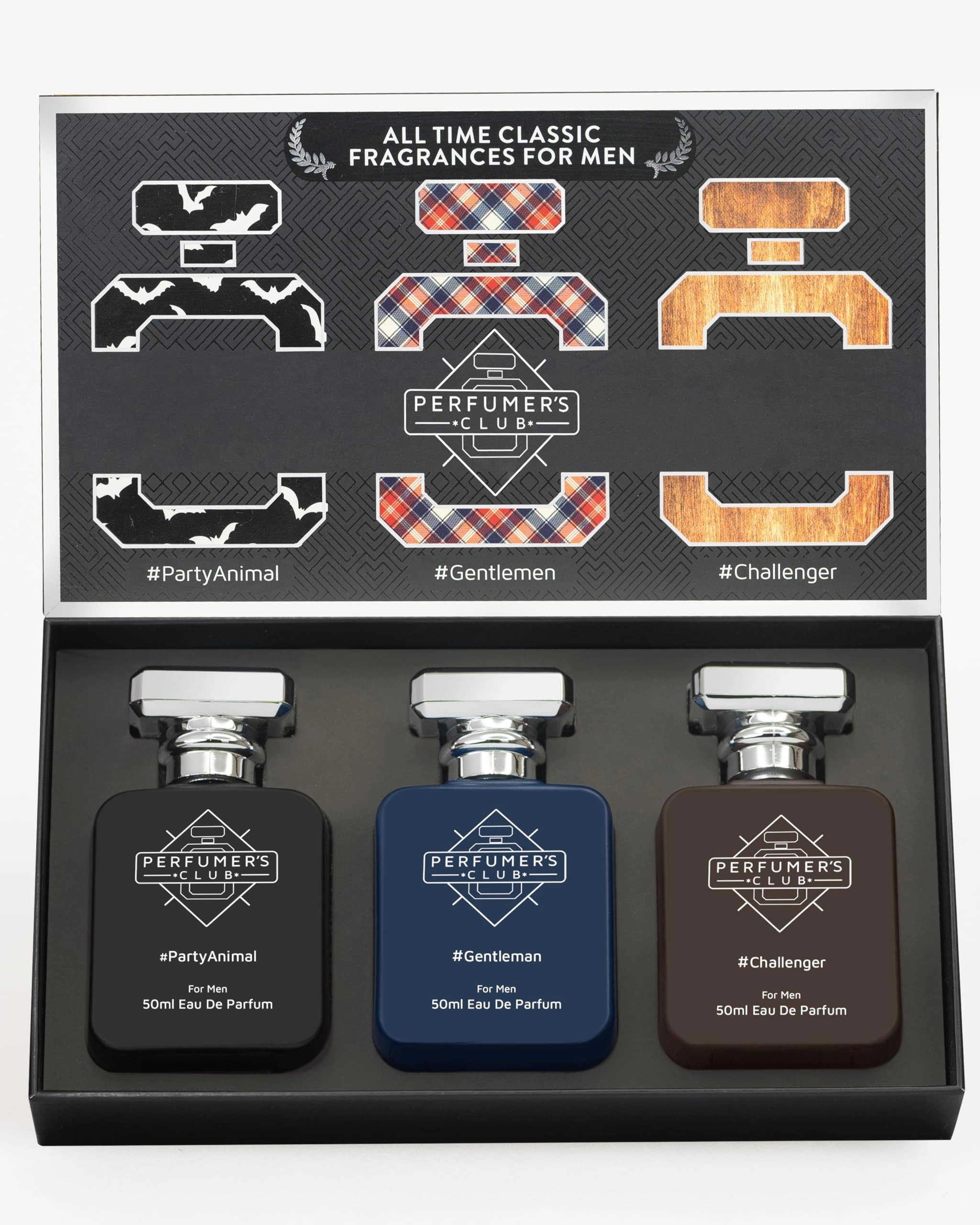 PERFUMERS CLUB Party Animal + Gentleman + Challanger - 3 piece(s) Wood