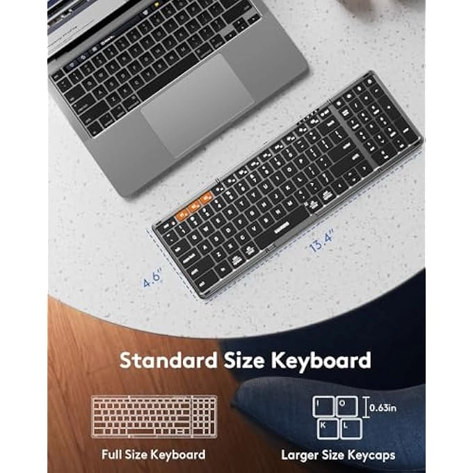 Foldable Bluetooth Keyboard - EN Wireless