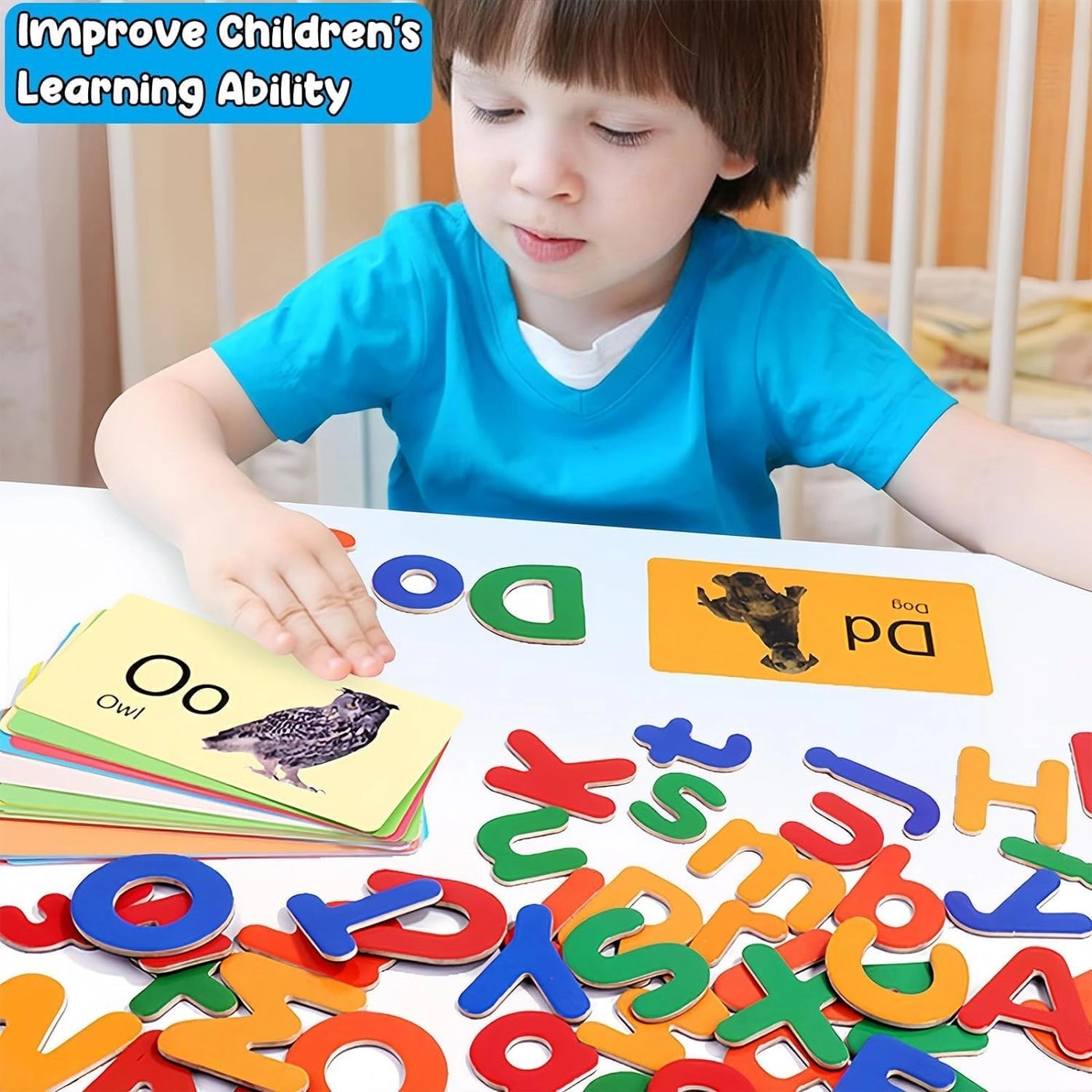 Magnetic Alphabet Letters Set - 3+ 79 pieces