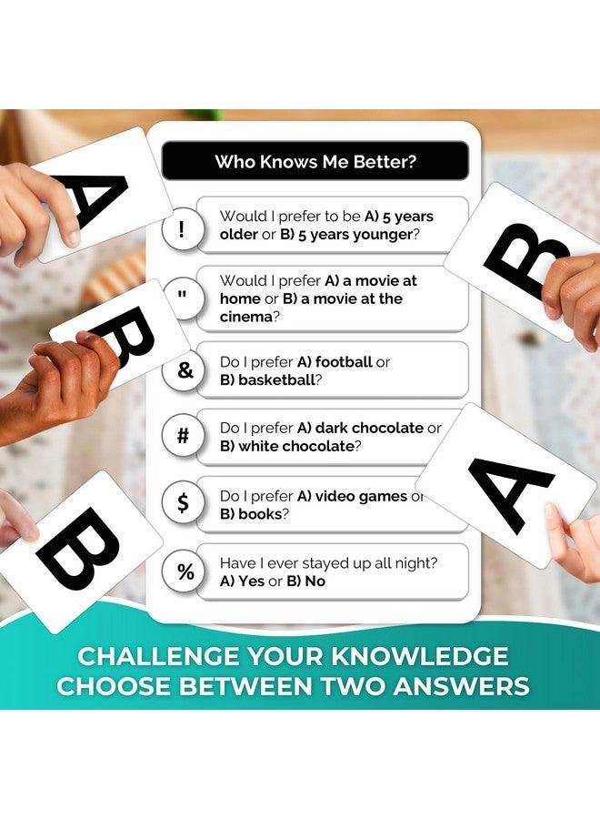 Who Knows Me Better - Card Quiz Game