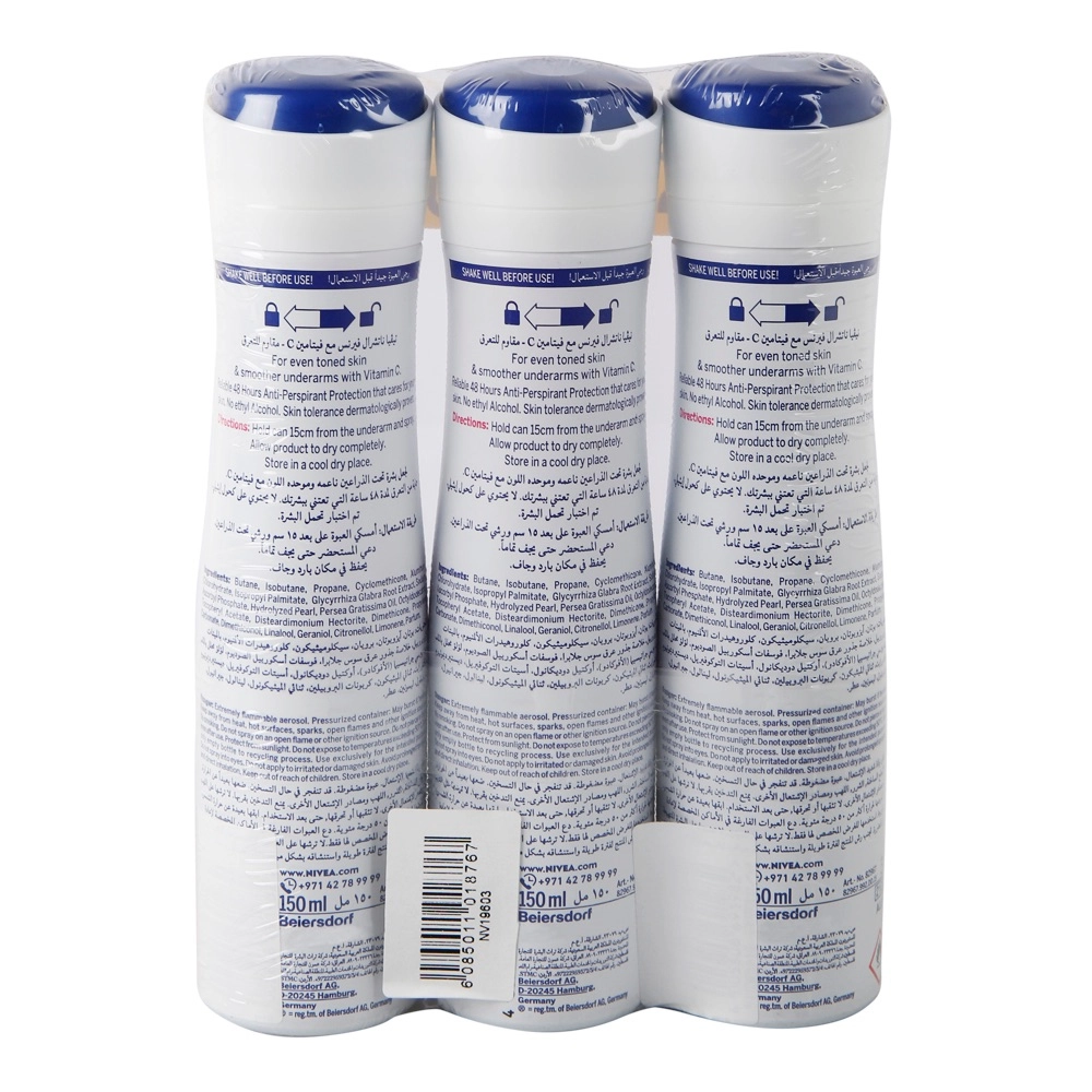Natural Faurness Anti-Perspirant Deodorant - 3 x 150 ml