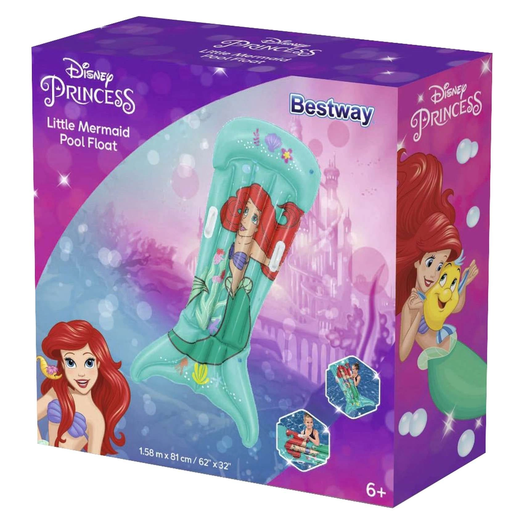 Disney Princess Little Mermaid Printed Pool Float - 158x81cm