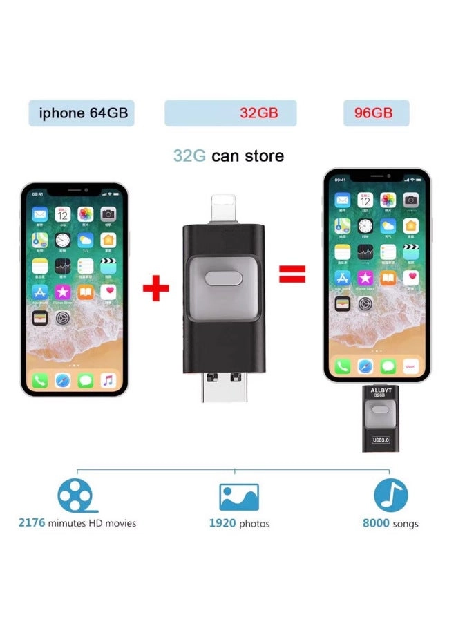 Four-in-one USB Cross OTG Flash Drive 32GB