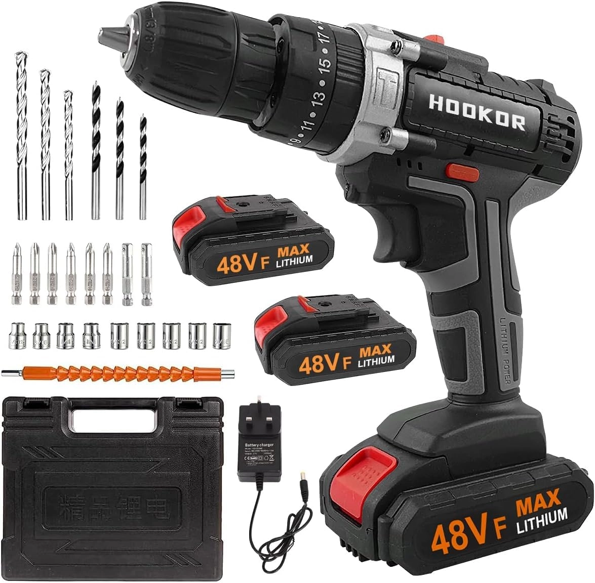 ideagala Cordless Drill Set - 48V 1300mAh