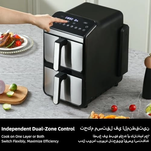 Air Fryer with 2 Independent Baskets