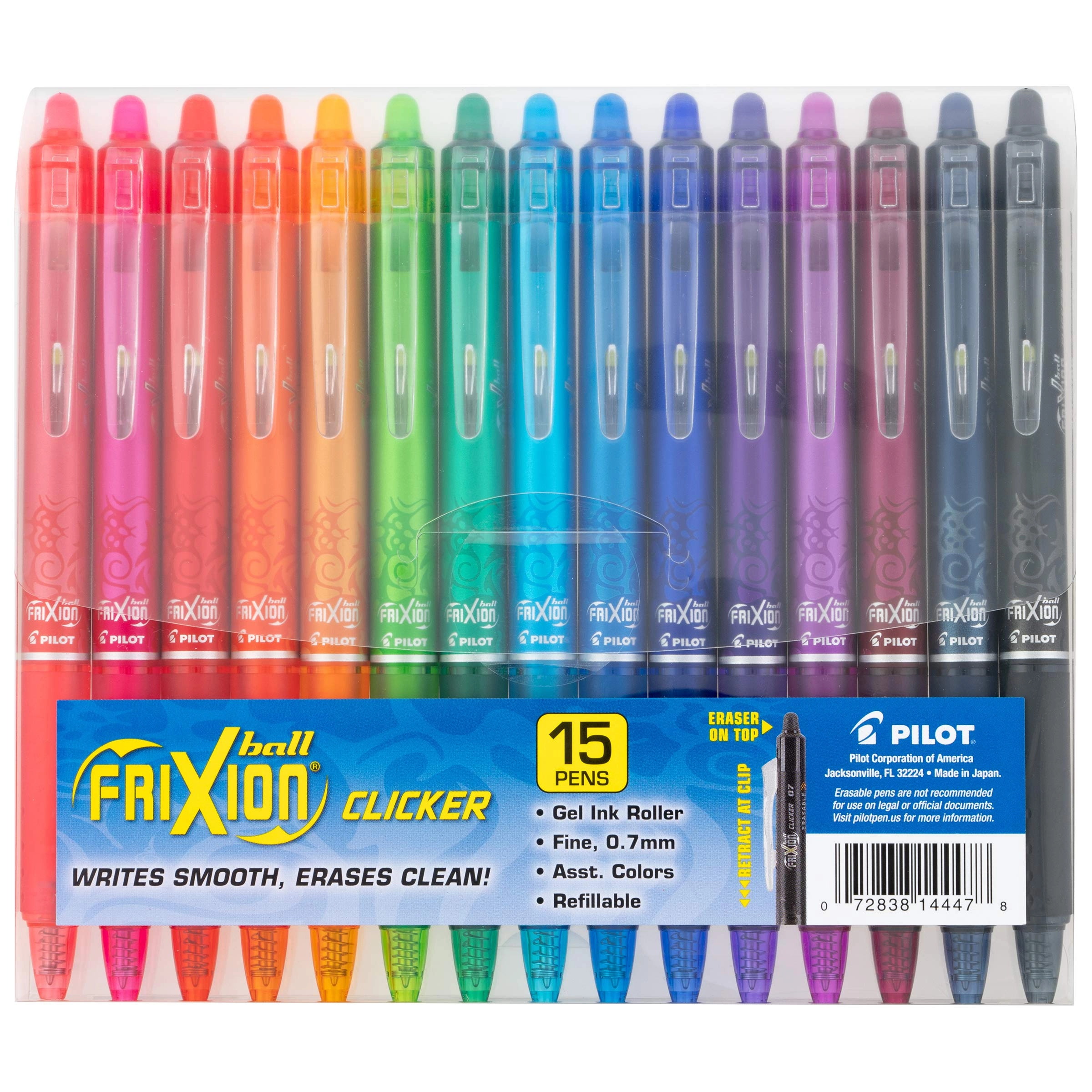 Pilot FriXion Clicker - 15-Pack 0.7mm