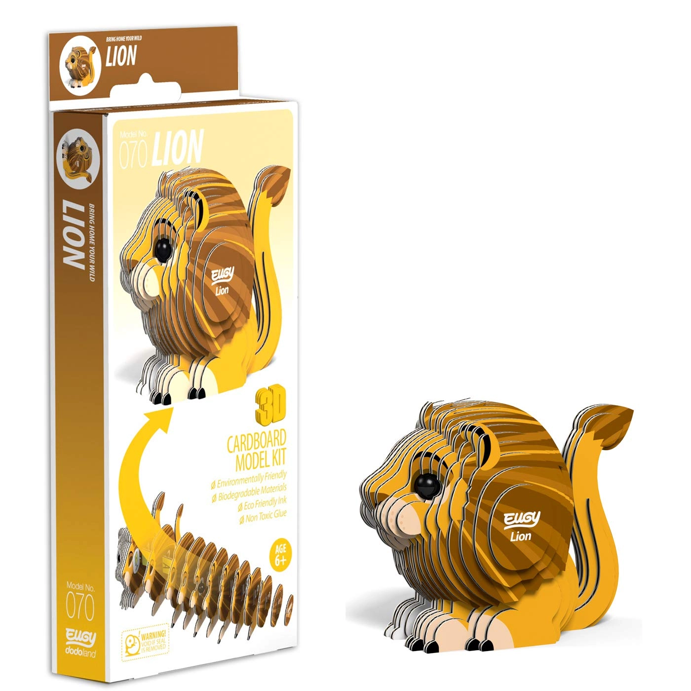 Dodoland 3D Lion Model Craft Kit - 6+ years