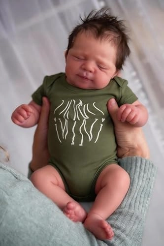 Reborn Baby Doll - 18 Inch Full Silicone Vinyl Boy Ages 36 months+