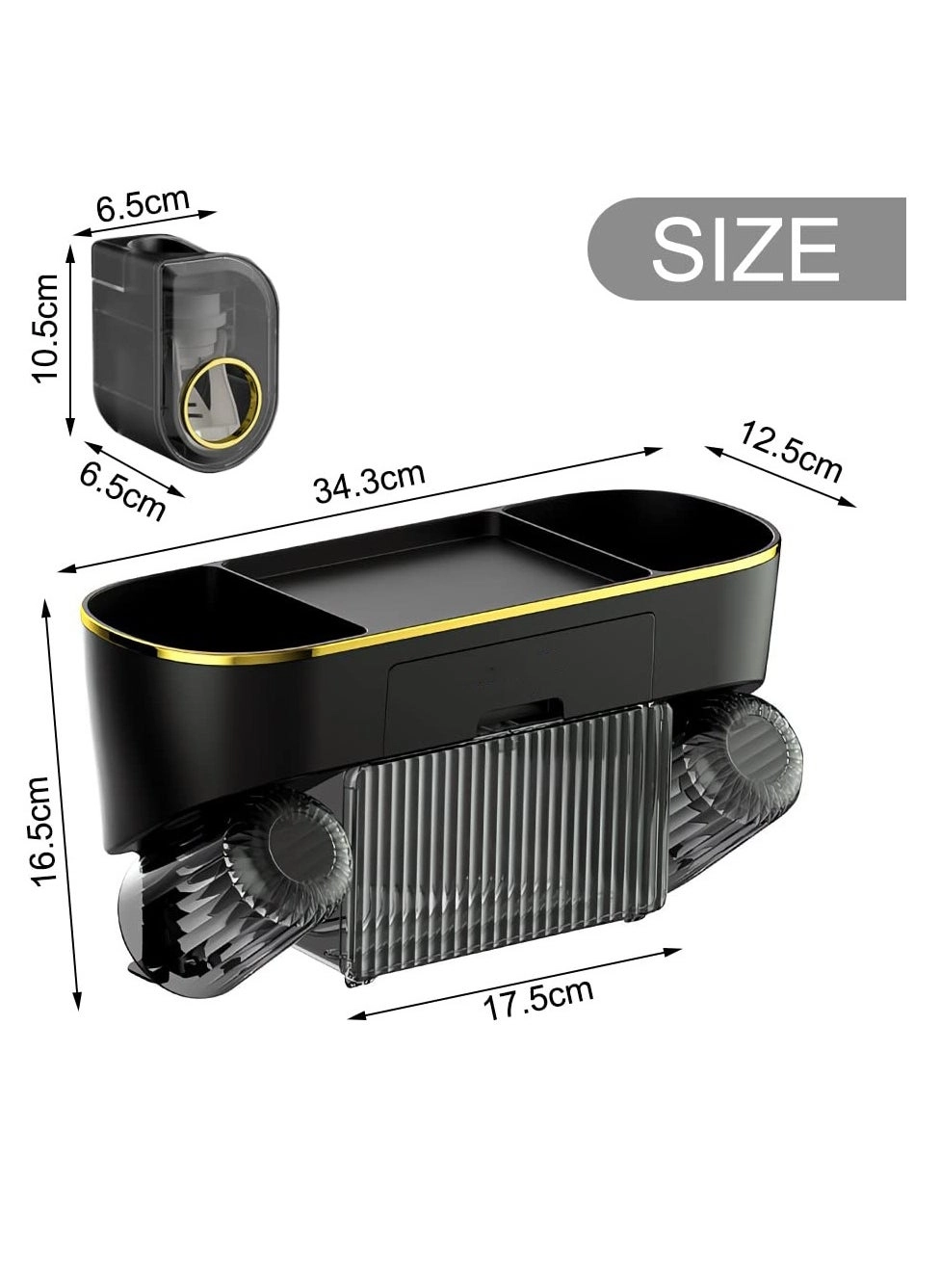 Toothbrush Holder - 4 Wall Mounted