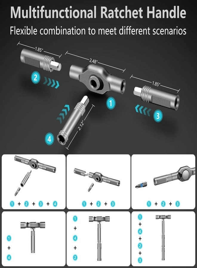Magnetic Ratcheting Multi-Bit Screwdriver Set (42 Pcs)
