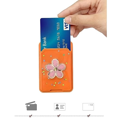 Miagon Glitter Wallet Transparent Case - soft TPU Wallet for iPhone 13 Pro