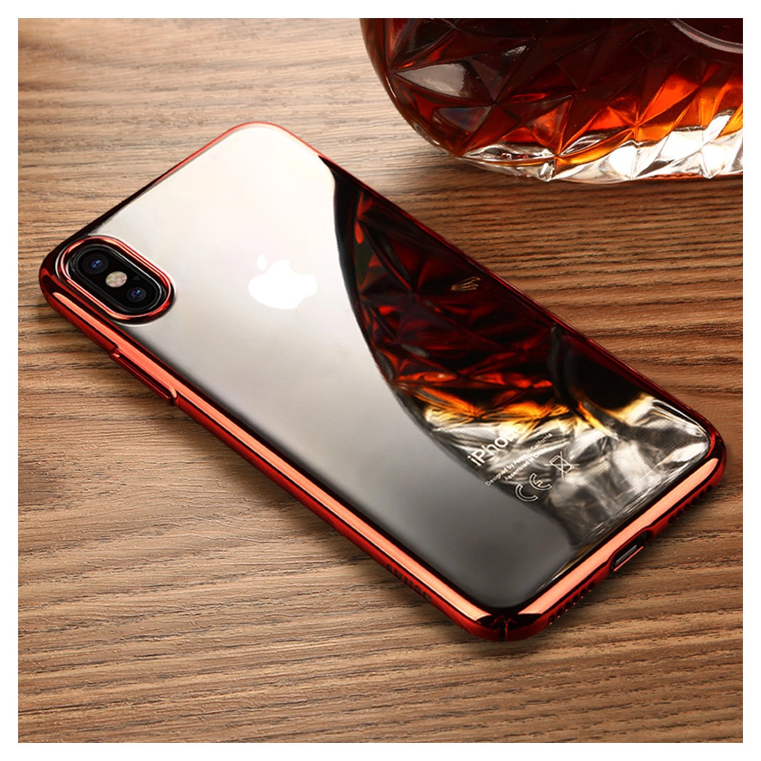 Electroplating Cover Back Case for Apple iPhone X