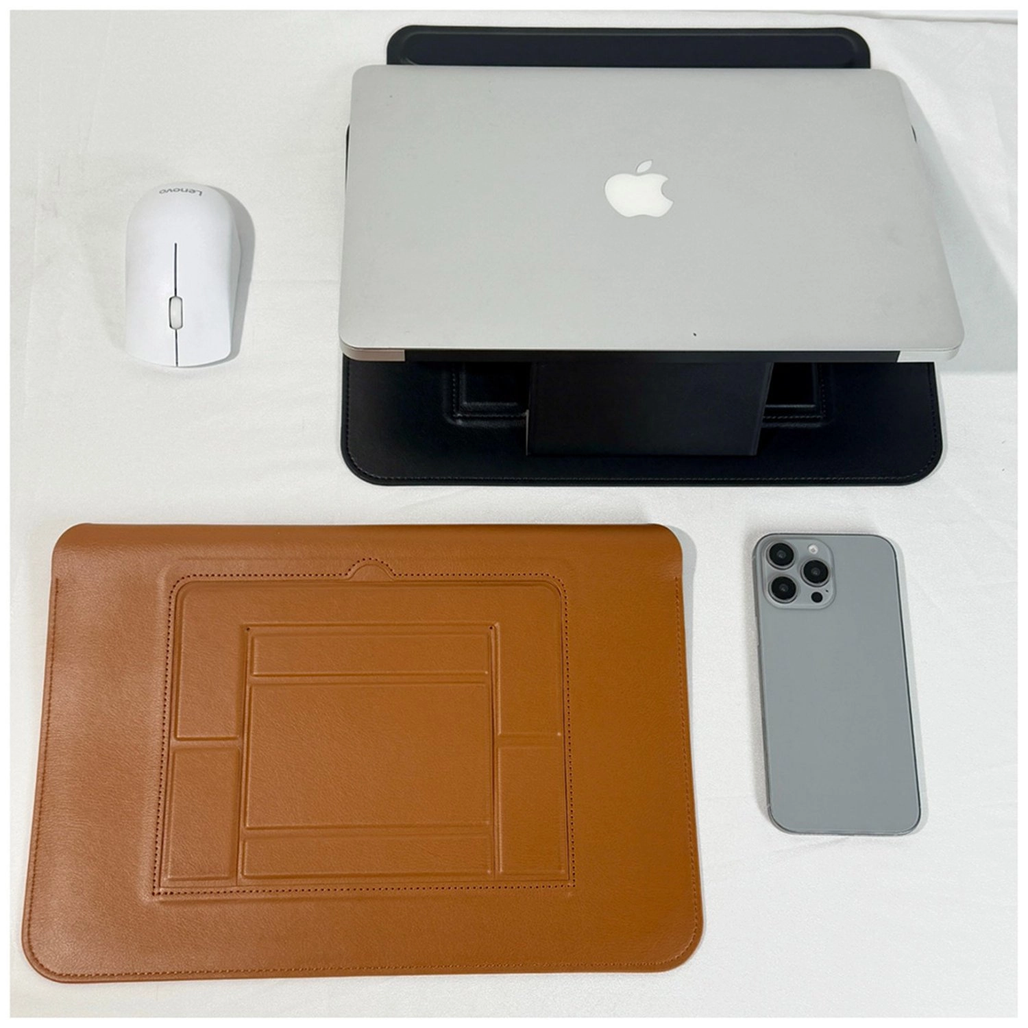 Eleve Leather Sleeve for MacBook 13.6-Inch