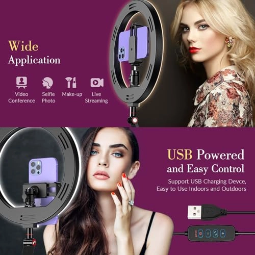 Ring Light - USB Stand Phone Holder