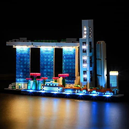 Lighting Set for LEGO Architecture Singapore 21057 - Acrylonitrile Butadiene Styrene 6