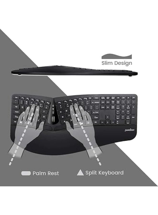 Split Keyboard + Vertical Mouse - Wireless