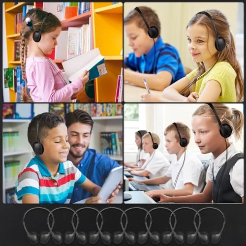 Bulk Headphones for Classroom Wired Headphone 50 Pack