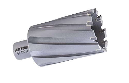 TCT ANNULAR Cutter - 1-3/4'' Diameter x 2'' Depth of Cut Carbide Tipped 3/4'' Weldon Shank