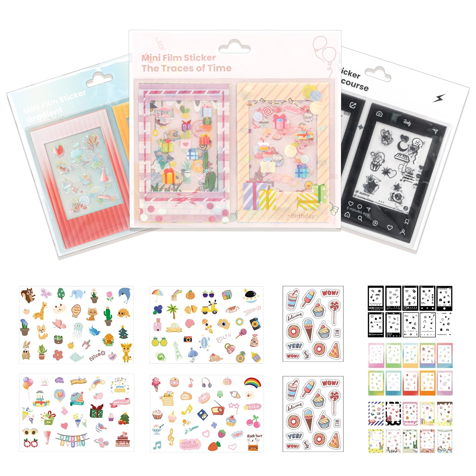 wogozan Film Stickers Set - 30 pcs 2x3