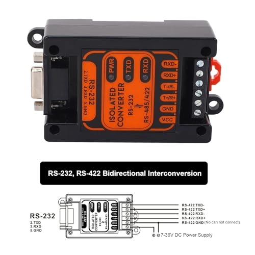 Isolated Serial Converter - Usb_2_0 RS-232 to RS-422 3,000 Vrms 500 VDC