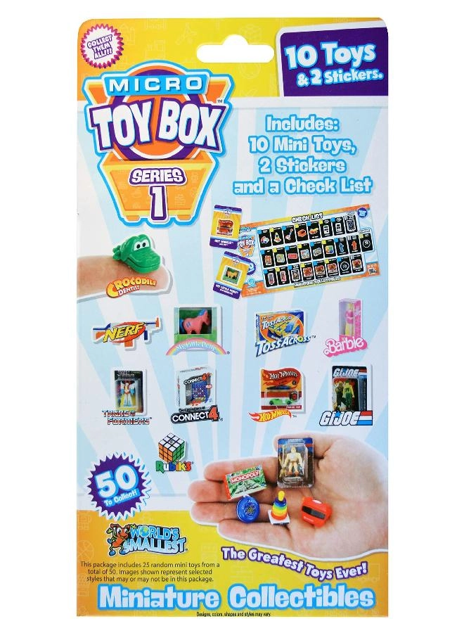 Micro Toy Box Series 1 - Mini Collectibles (TWM) 10 pcs