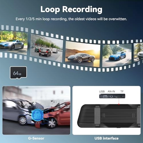 Mirror Dash Cam - 1080p