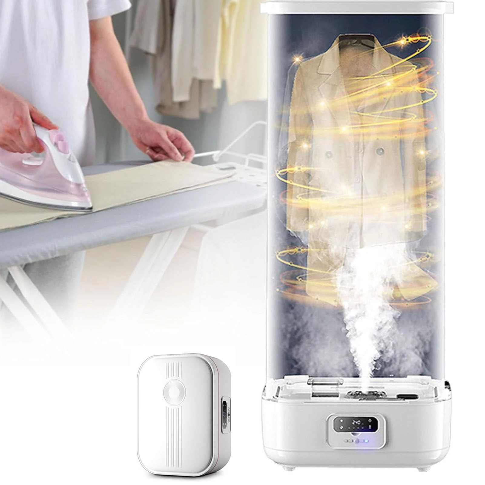 Clothes care machine - 900W steam 600W drying