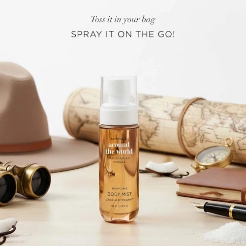 Around the world Madagascar Vanilla Perfume Body Mist - 100 Milliliters Fresh