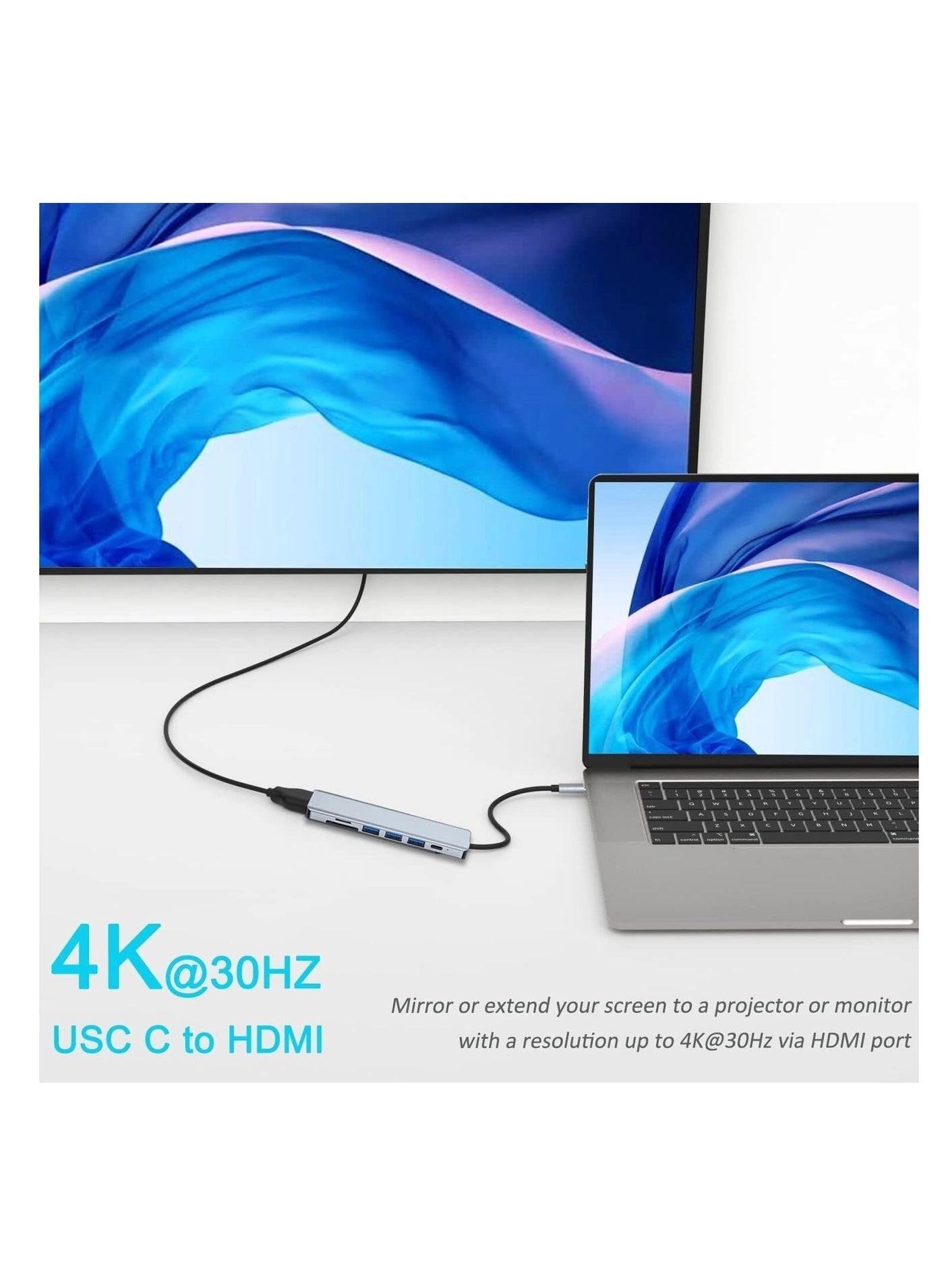 HUB-7IN1 - 4K HDMI 100W PD