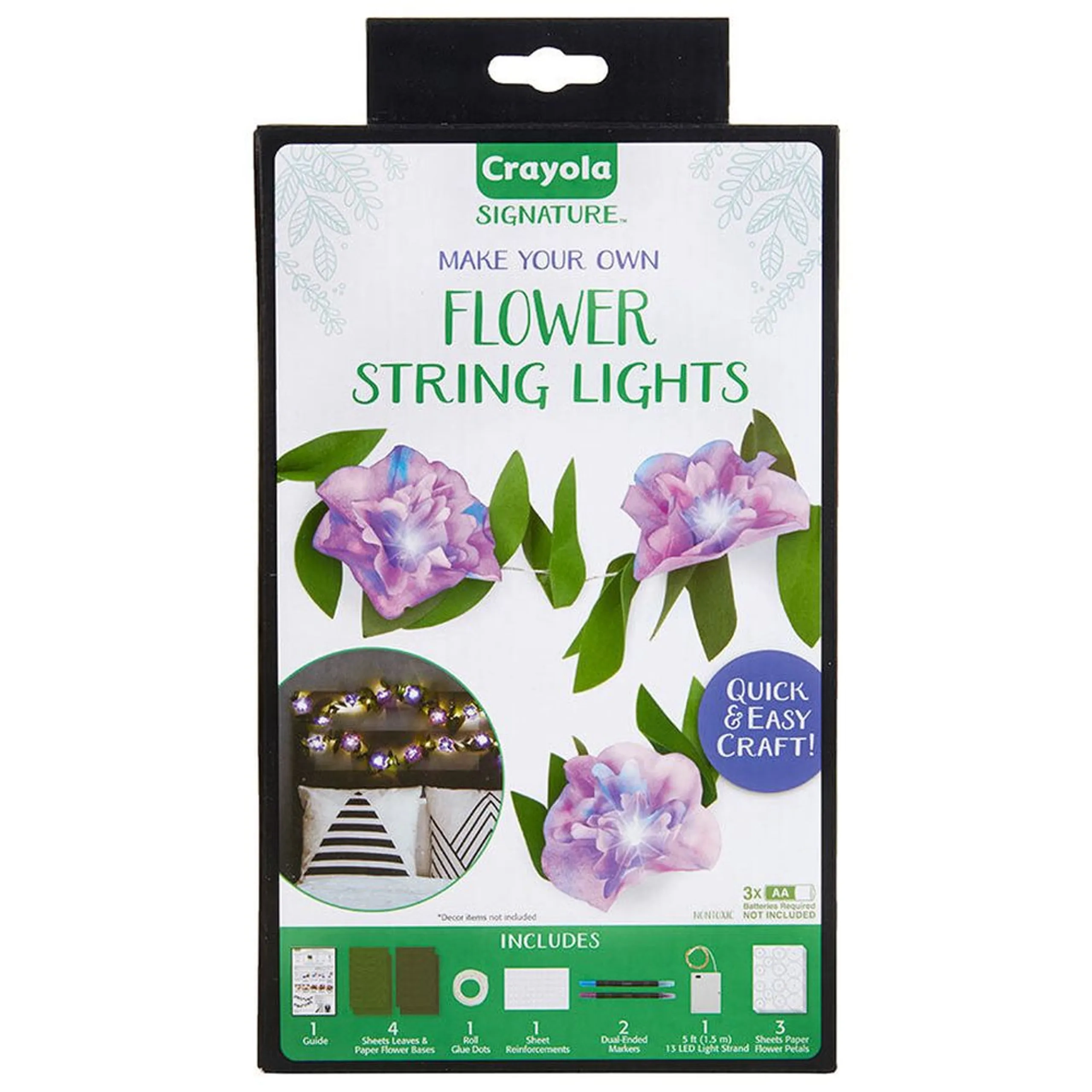 Crayola Flower String Lights - 6' LED 14 Lights