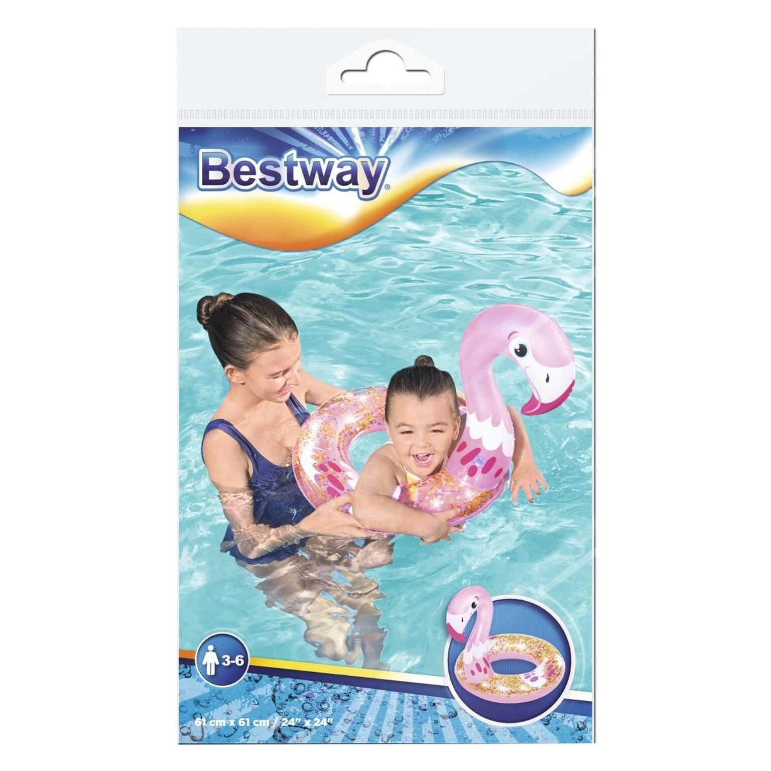 Shimmer and Float Swimming Ring - Shimmer 61x61cm