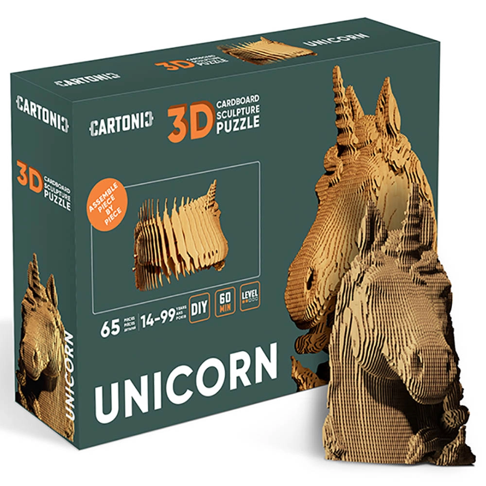 Unicorn 3D Puzzle (CARTUNI) - 65 pcs