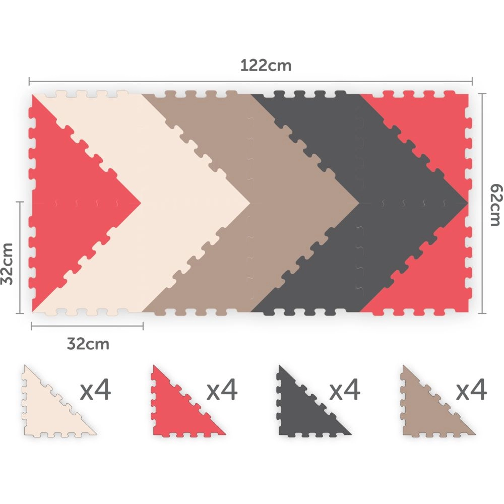 Triangle Puzzle Floor Mat - 10 Months