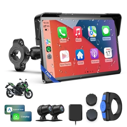 Motorcycle CarPlay Screen - 4K