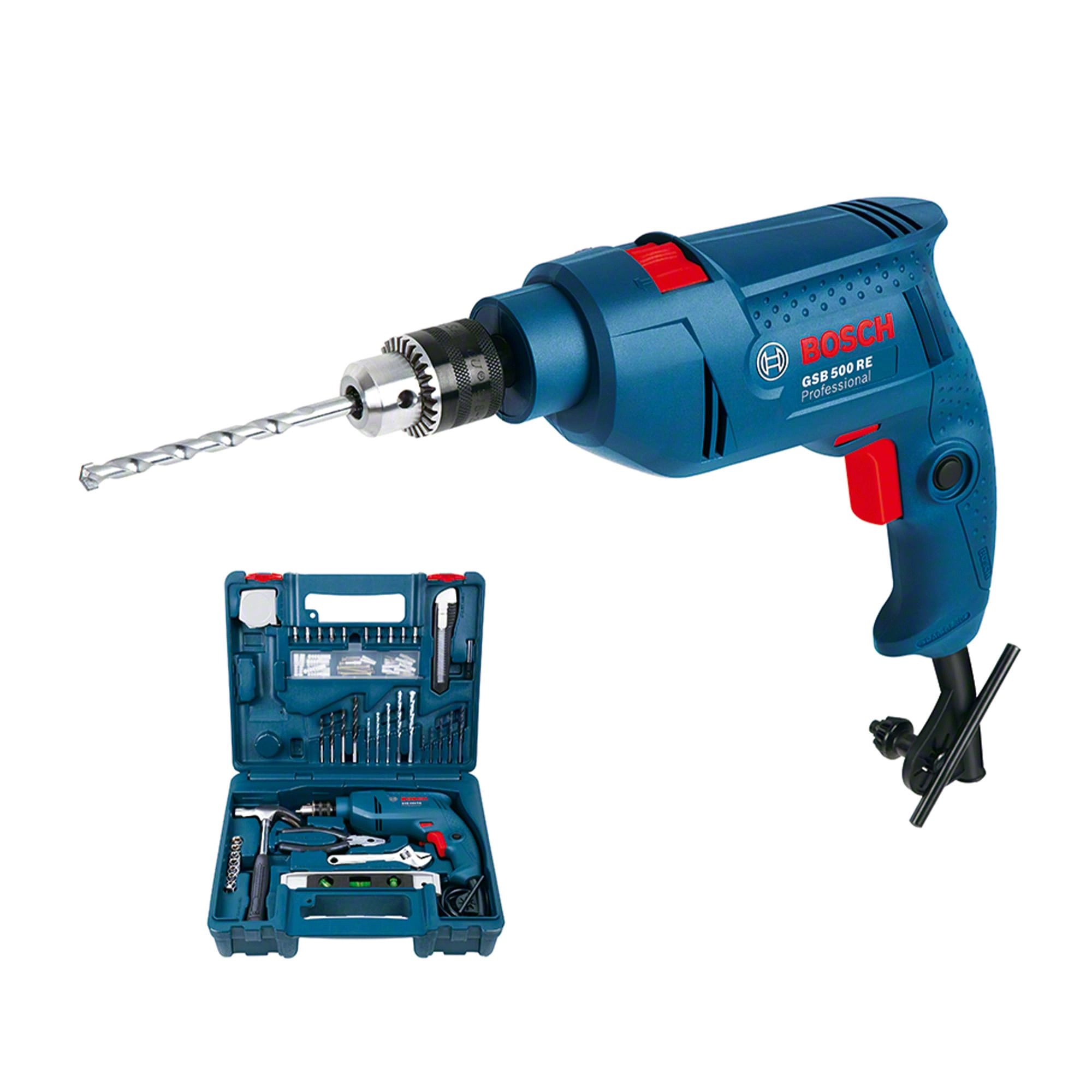 Bosch GSB 10 RE - 500W Corded-Electric 100Pc Kit