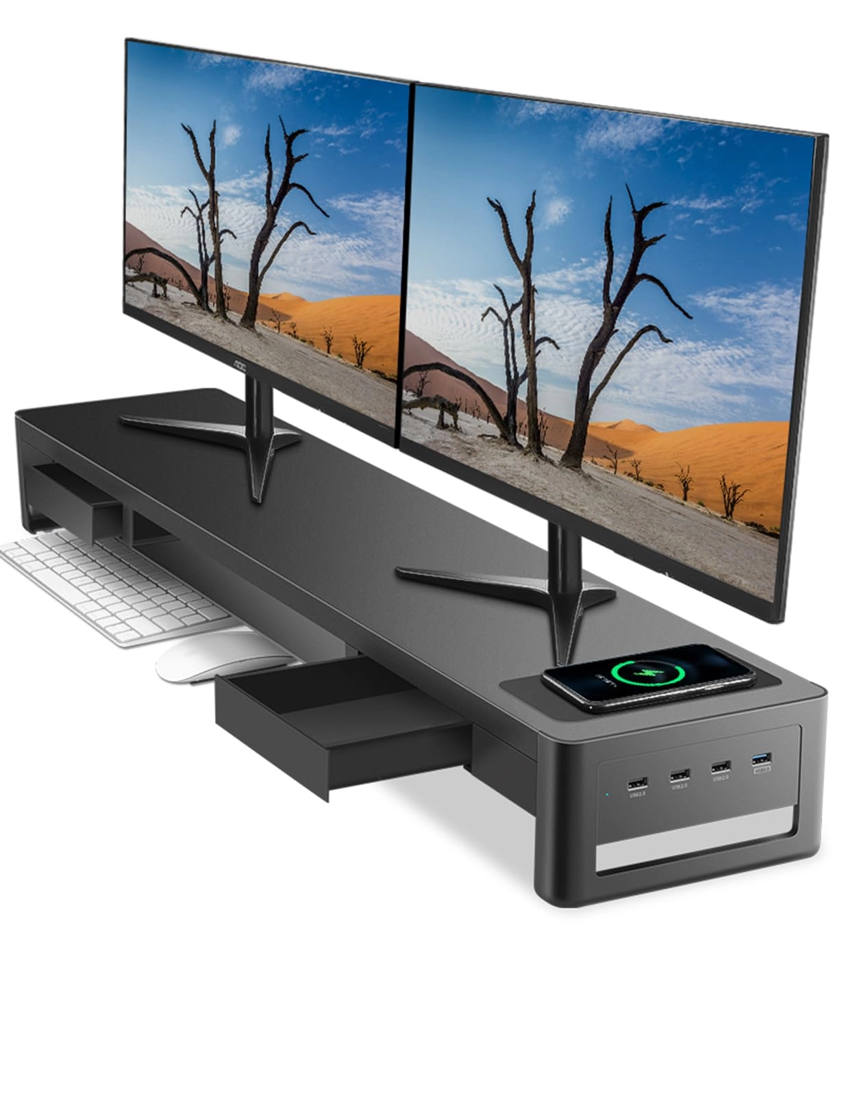 meatanty Dual Monitor Stand Riser - 27 inches