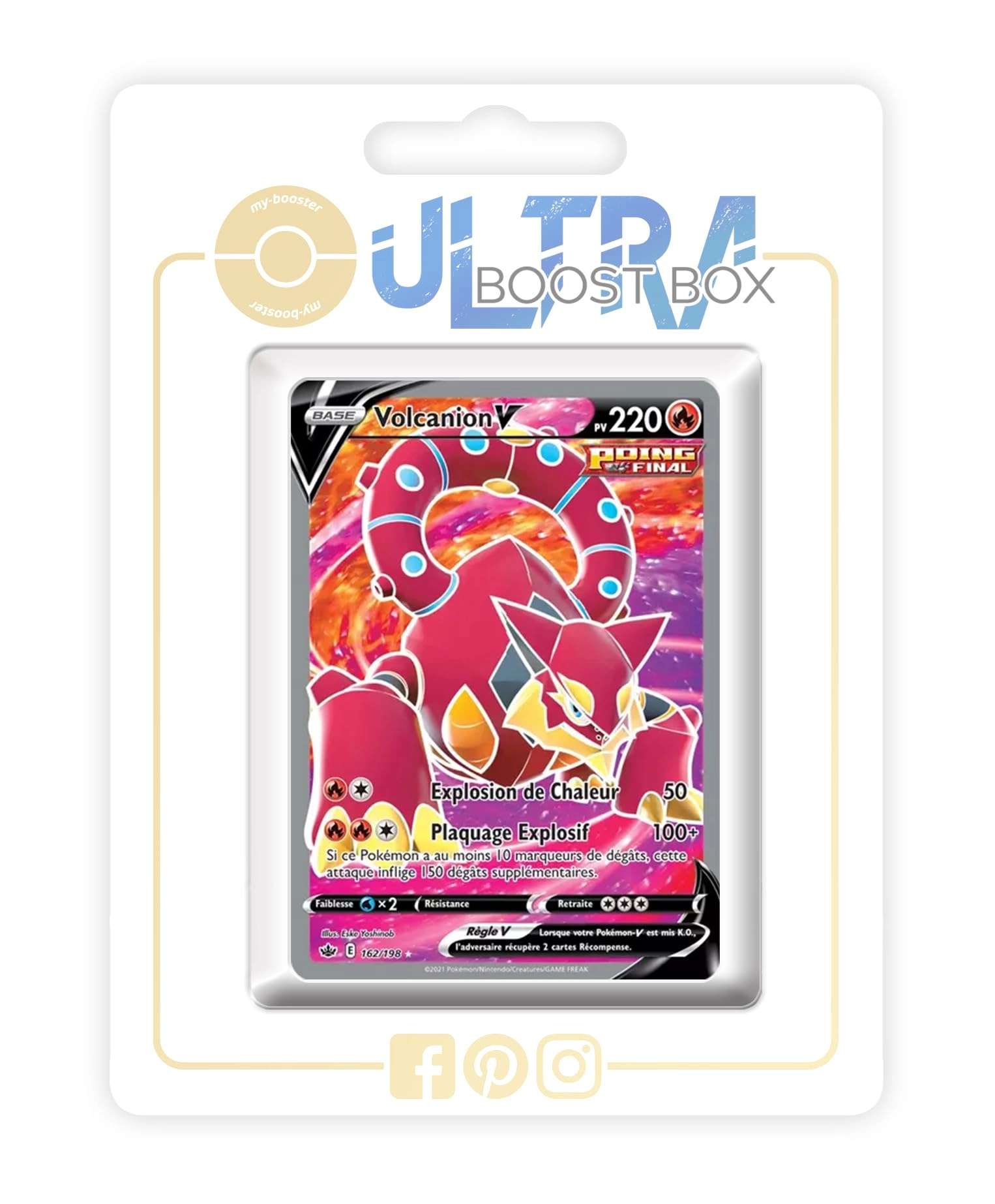 my-booster Pokémon Volcanion V - French 10pcs