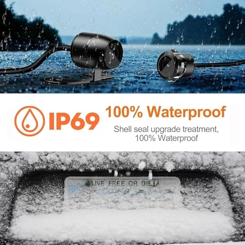 Backup Camera System - 4.3 Inches IP69 Waterproof