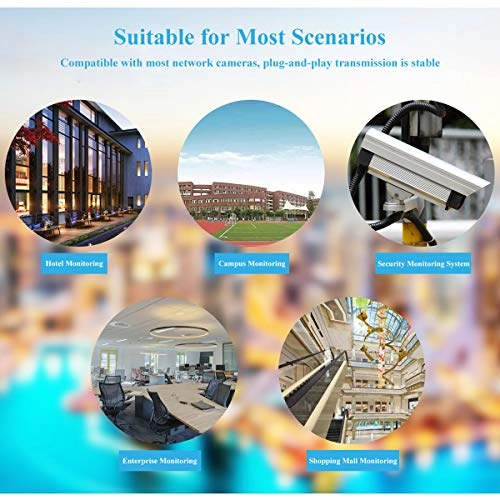 POE Extender - DC 48-57V 15.4 Watts Max 2 RJ45 port IEEE 802.3af/at 10/100Mbps 30 Watts Max