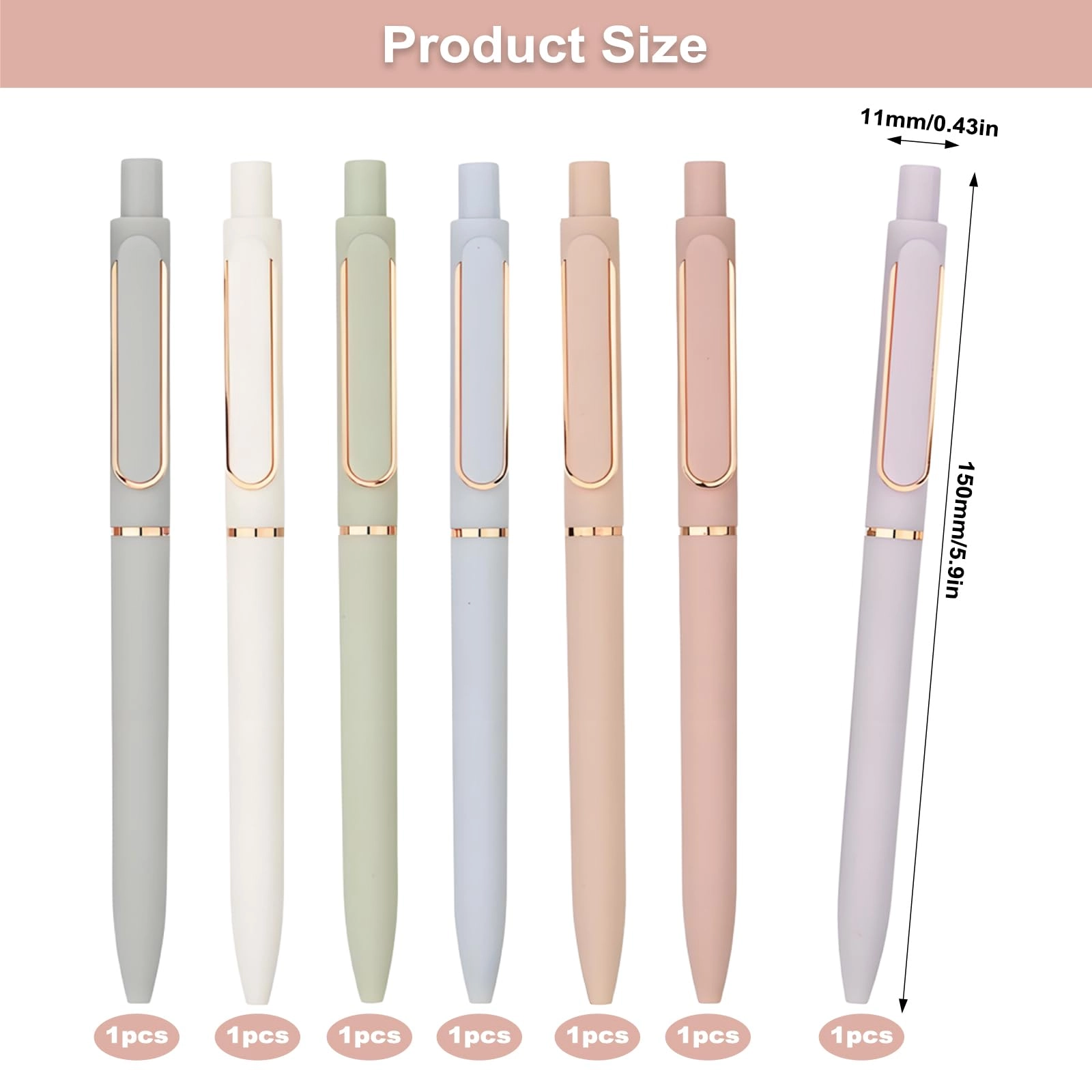 Gel Pens - 7PCS 0.5mm