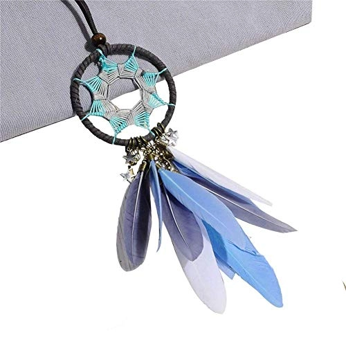 Dreamcatcher - Siderosphere, feathers, lines, wood beads.