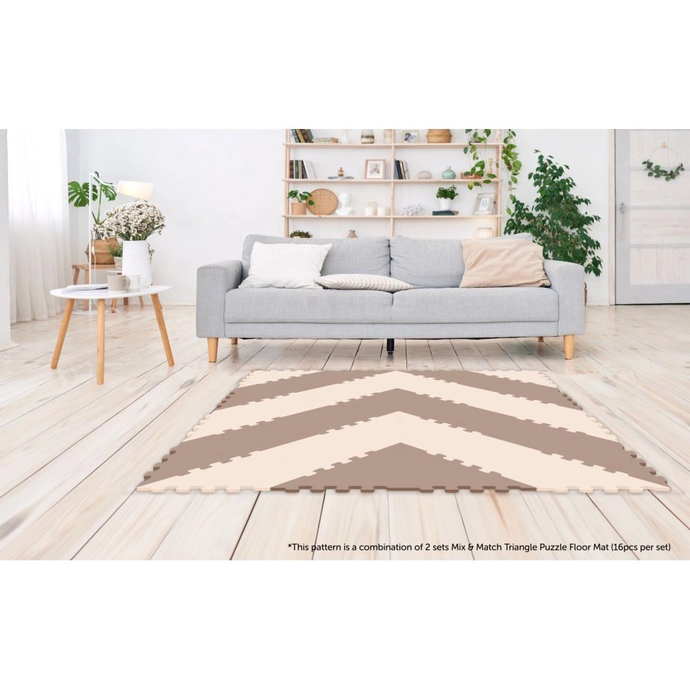 Triangle Puzzle Floor Mat - 10m+ 16Pcs