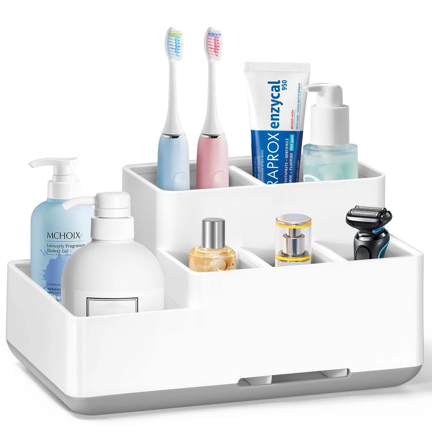 7CDXD Toothbrush Holder - Bathroom 6 Compartments
