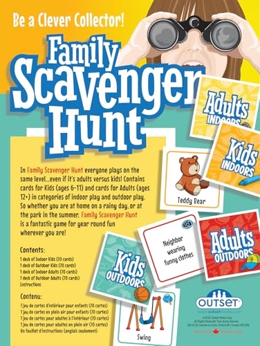 Family Scavenger Hunt - Indoor Outdoor Game