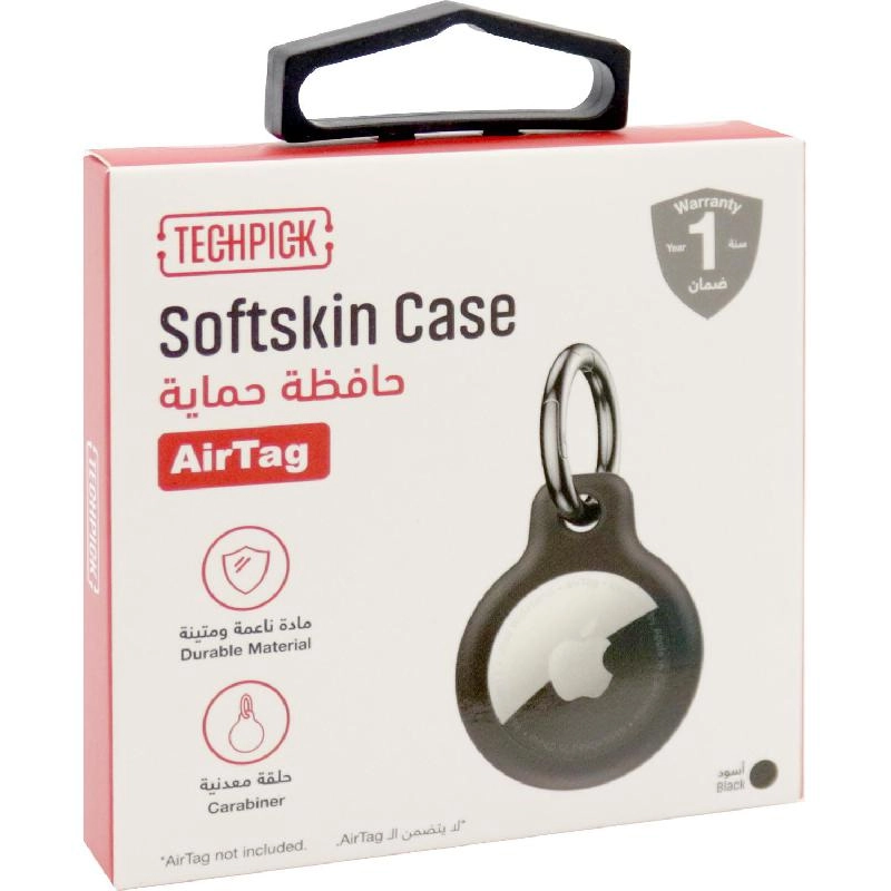 Techpick AirTag Case - Black TPU