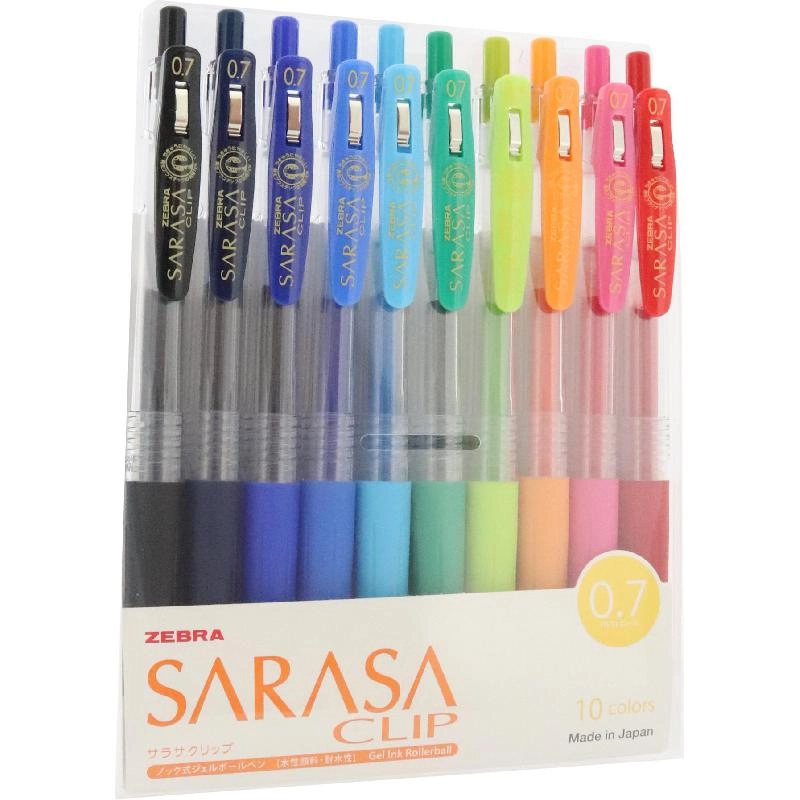Zebra Sarasa - 10 Pieces 0.7 mm