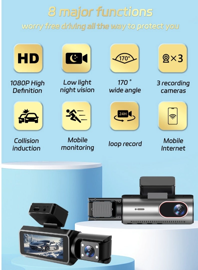Dash Cam - 3 Channel