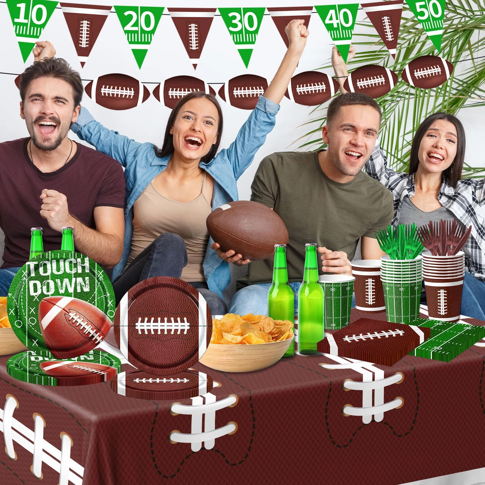 Football Birthday Party Decorations - 191Pcs Birthday