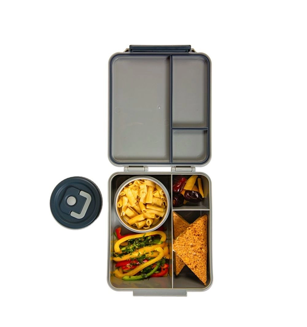 Bento Lunch Box With Steel Food Jar - Think Big Blush 1.74L